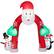 Alt View 19. Costway - 10FT Inflatable Christmas Santa Archway Decoration with Snowman Penguin LED Lights - Multicolor.