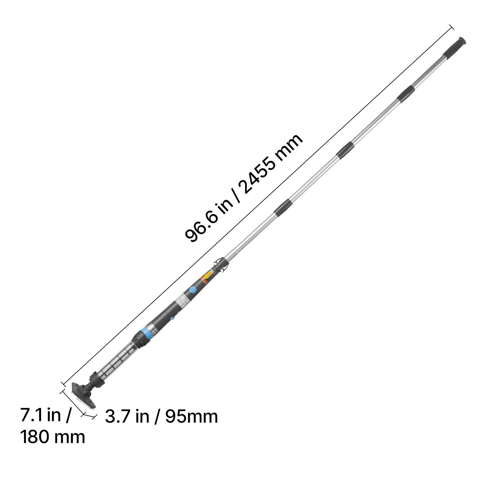 mm 2455 mm / 96.6 in  
7.1 in / 180 mm  
3.7 in / 95mm