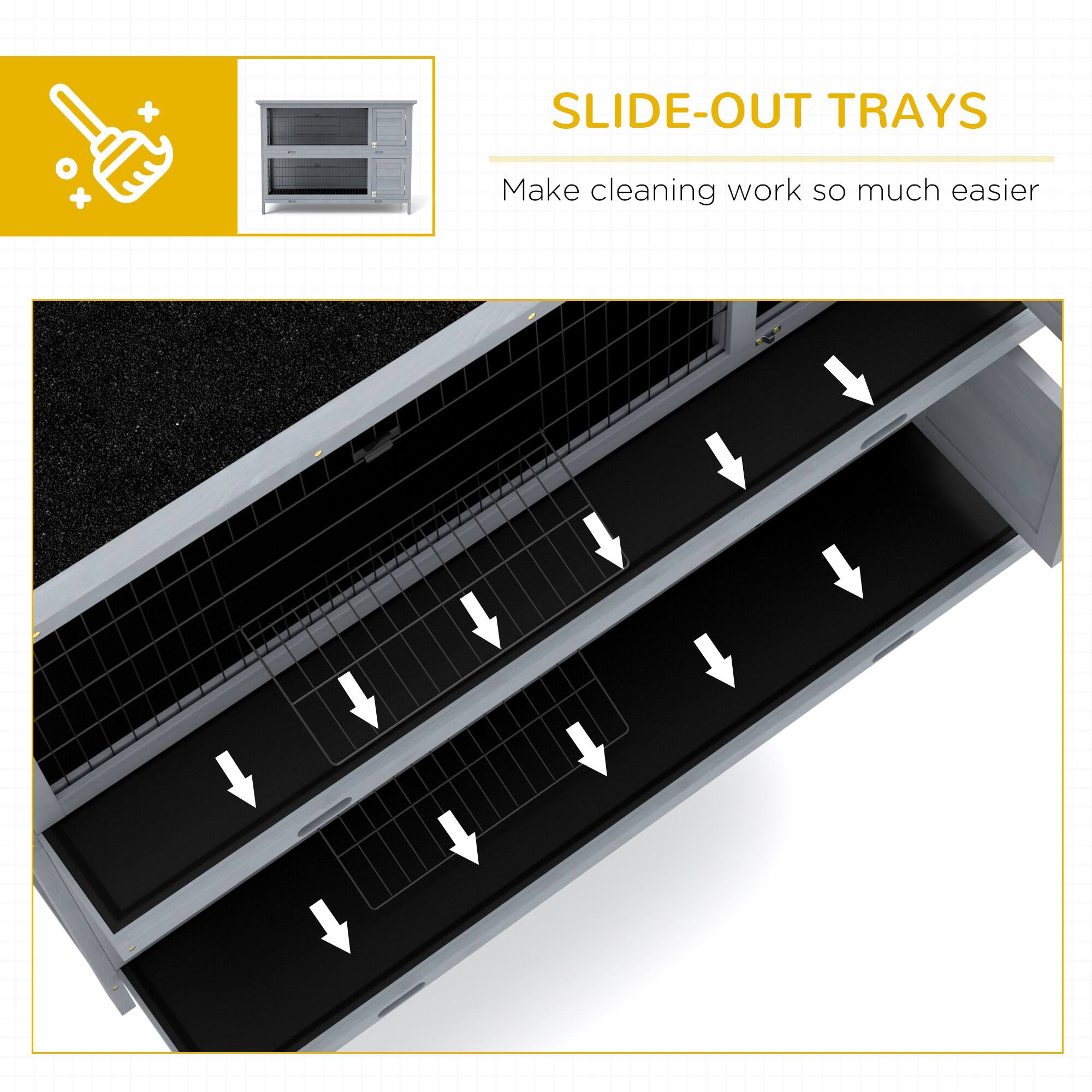 SLIDE-OUT TRAYS

Make cleaning work so much easier