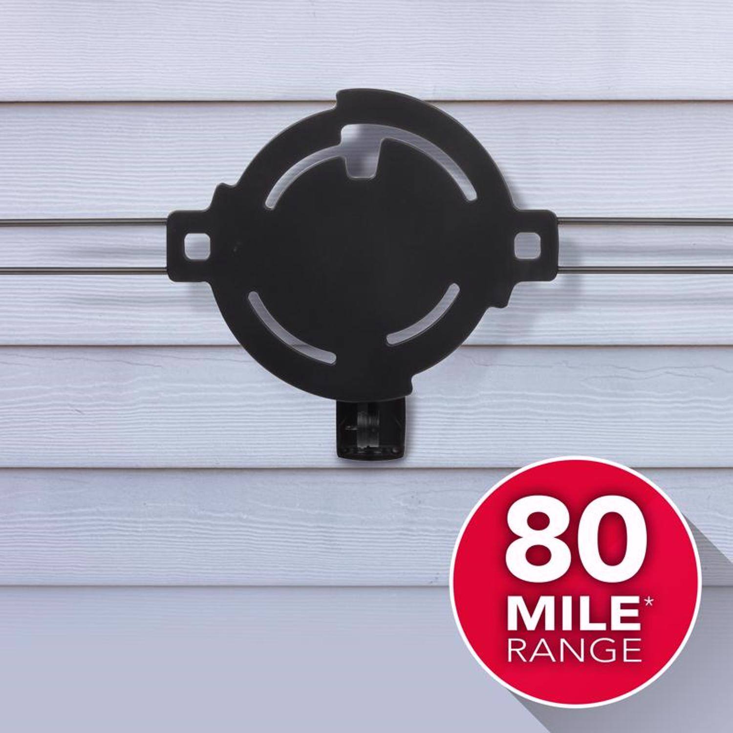 RCA Outdoor HDTV Rooftop/Attic Antenna 1 pk Black 044476138881