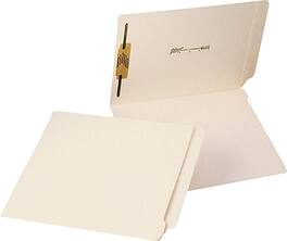 Oxford - Laminated End-Tab Folders with 1 Fastener, Legal Size, 50/Bx - Manila