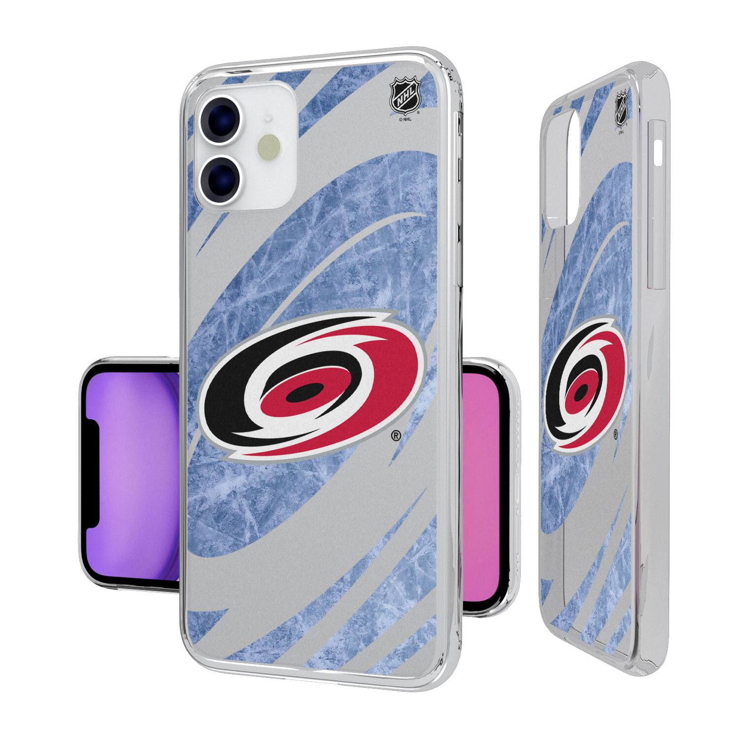 Alt View 1. Keyscaper - Carolina Hurricanes iPhone Clear Ice Case - 13 Pro - Multicolor.