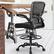 Left. Brick Attic - Drafting Chair, Tall Office Chair Ergonomic Desk Chair, Task Rolling Chair with Adjustable Flip-up Armrests Foot Ring - Black.