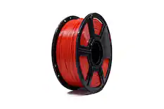 Front. Flashforge - Flashforge ABS Pro Filament 1.75mm Red, 3D Printer Filament 1kg (2.2lbs) Spool-Dimensional Accuracy +/- 0.02mm - Red.