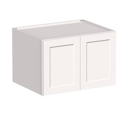 Boyel Living - 36-in W x 24-in H x 27-in D Shaker RTA Kitchen Deep Wall Cabinet with Soft-Close - White Shaker