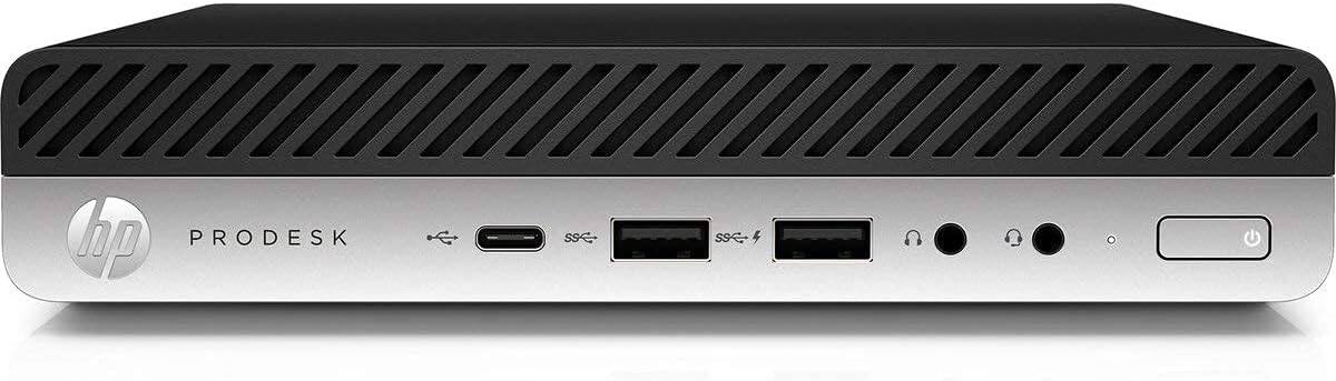 HP - Refurbished Excellent - Prodesk 600 G3 Micro PC, Intel Core i5-7500T up to 3.3 Ghz, 16G DDR4 RAM, 256G NVMe SSD, Keyboard&Mouse, WiFi, Win11P - Black