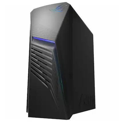 Front. ASUS - ROG Strix Intel Core i7-14700F 2.1 GHz up to 5.3 GHz 32GB DDR5 1TB SSD GeForce RTX 4060 Windows 11 Home Gaming Desktop - Dark Gray.