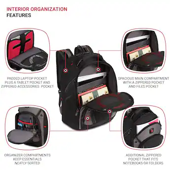 backpack size to hold 2 folders laptop and tablet SHRRADOO Extra Large Travel for Men, Work College Backpacks it Dual Boardingblue 17x13x8 Inches Laptop College