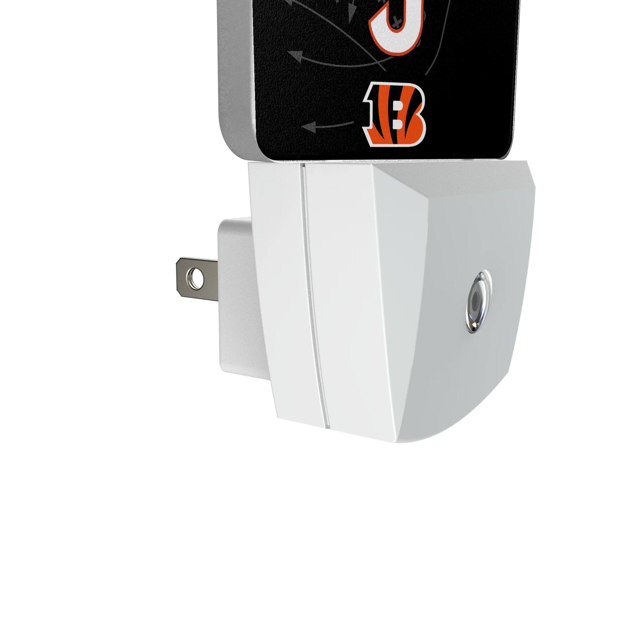 Alt View 2. Keyscaper - Joe Burrow Cincinnati Bengals Nightlight 2-Pack - Multicolor.