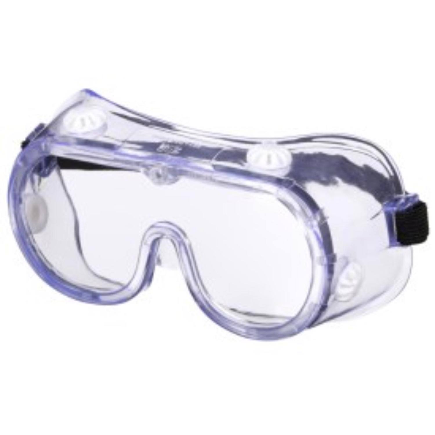 Left. 3M - 3M Chemical Splash Goggles Clear Lens Clear Frame 1 pc - Clear.