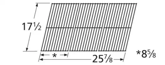 17 1/2 * 25 7/8 * 8 5/8