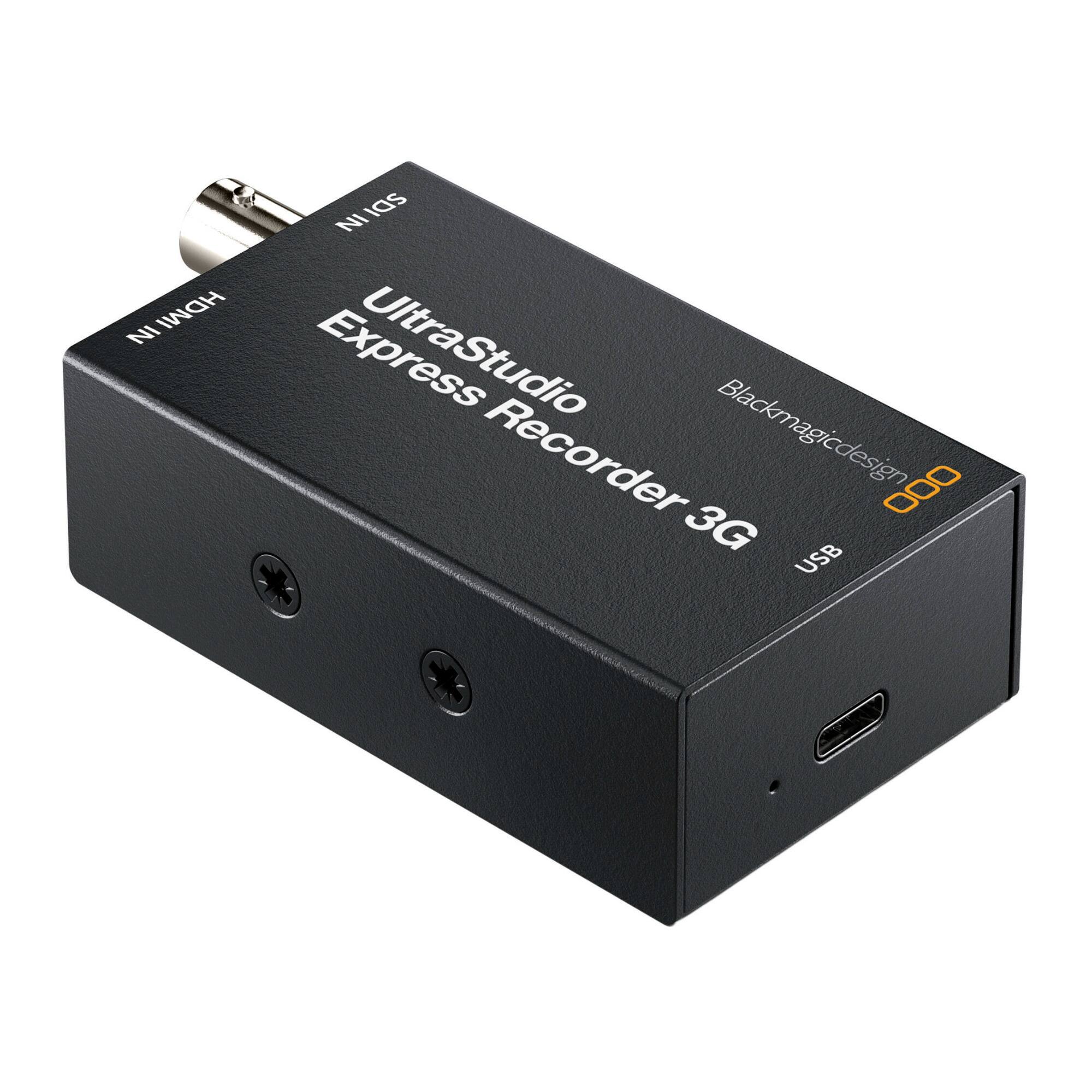 IN HDMI  
IN SDI  
Blackmagicdesign  
UltraStudio Express Recorder 3G  
USB