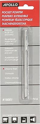 Apollo - Extendible Pocket-Size Presentation Pointer, Chrome - Chrome finish