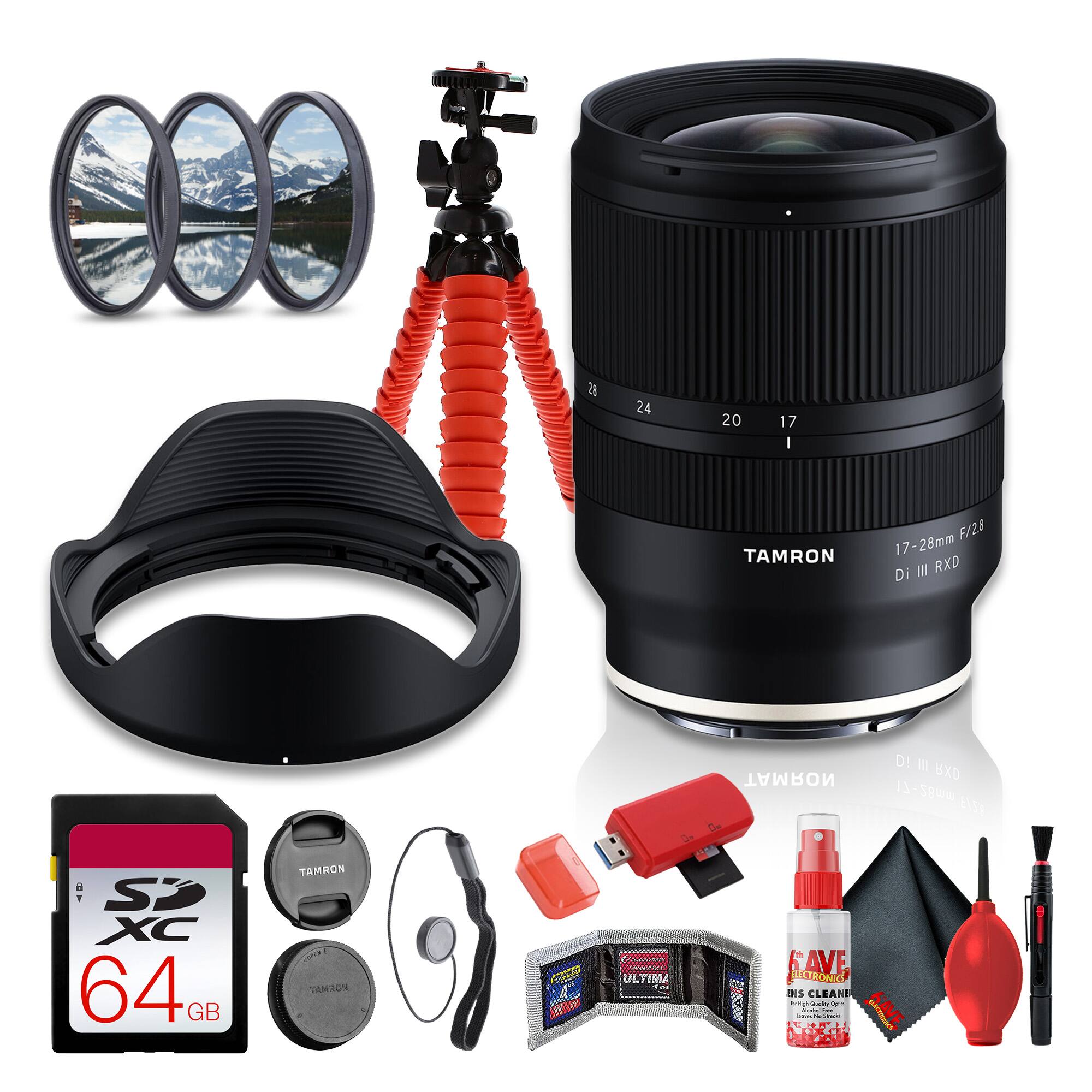 Tamron 17 28mm f/2.8 DI III RXD Zoom Lens for Sony E Mount Black