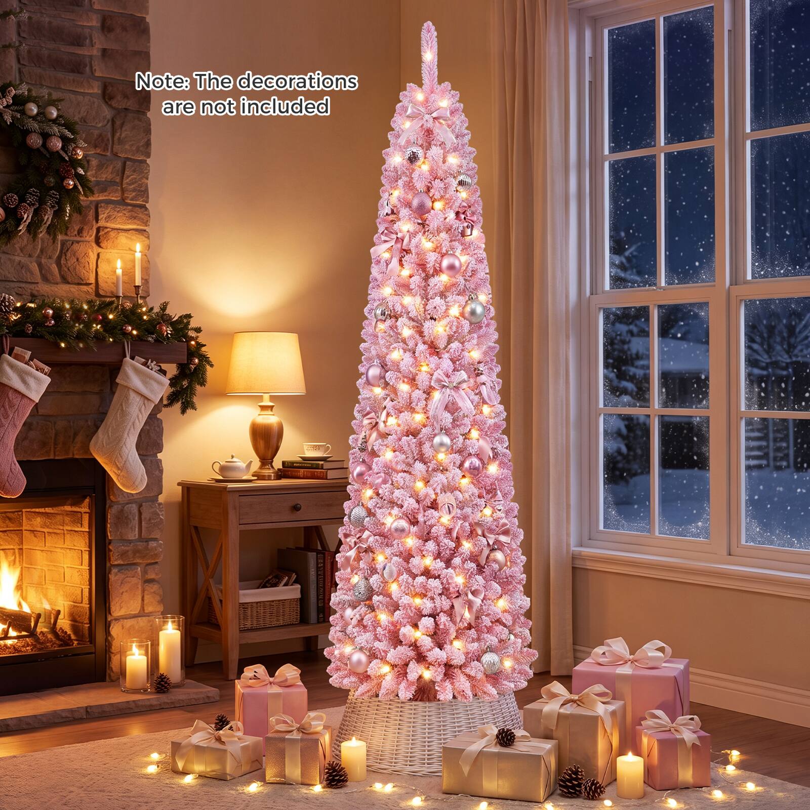 Note: The decorations are not included