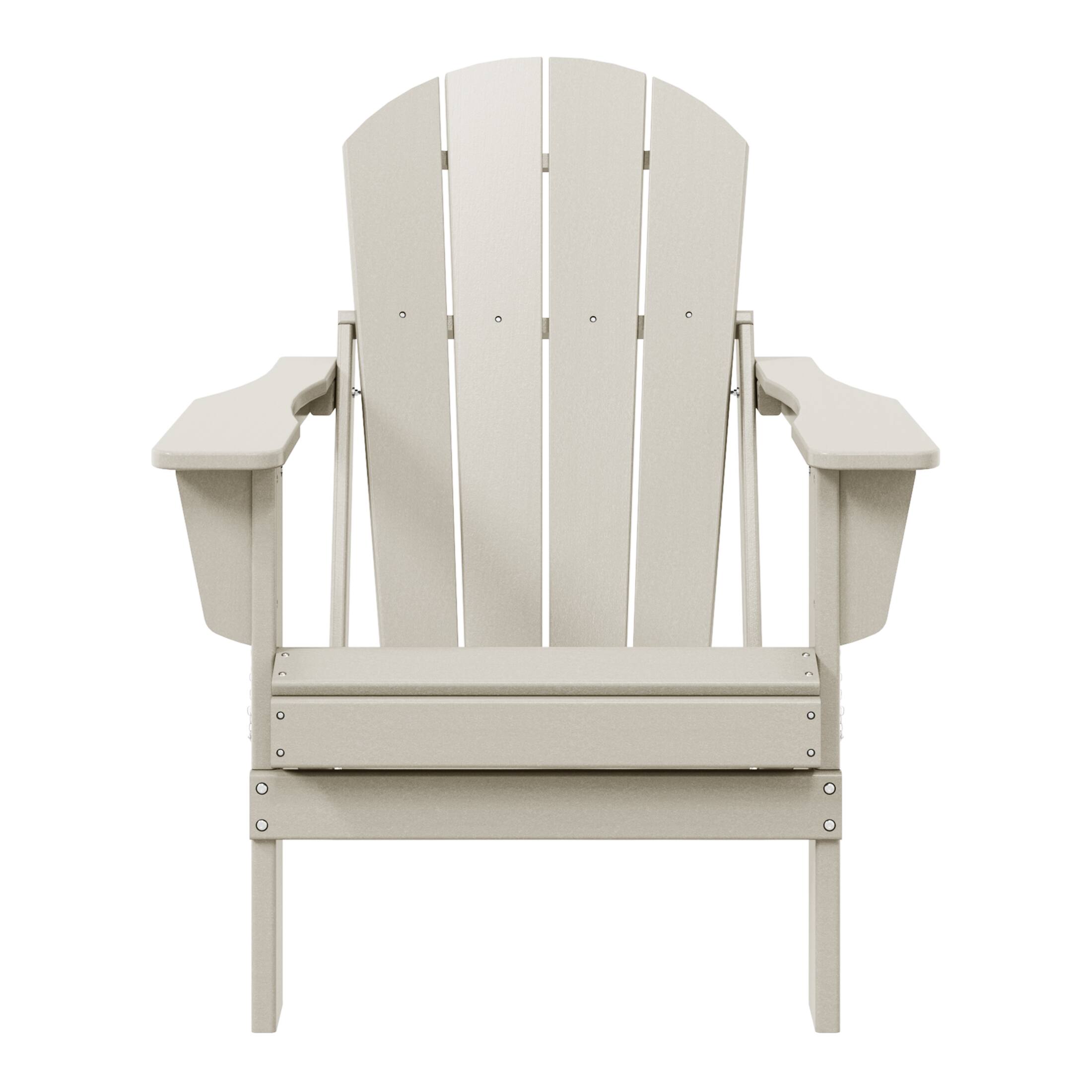 WestinTrends - Malibu HDPE Outdoor Patio Folding Poly Adirondack Chair - Sand price history on PriceWatchPro