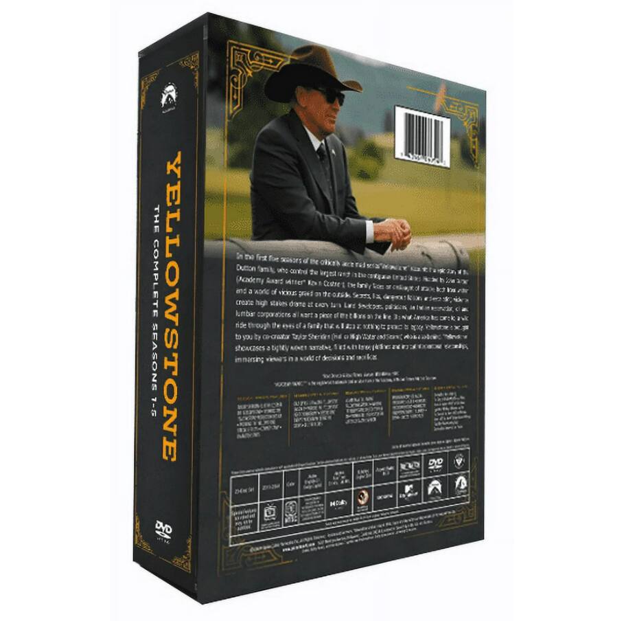 Angle. Yellowstone Complete Series Seasons 1-5 DVD.