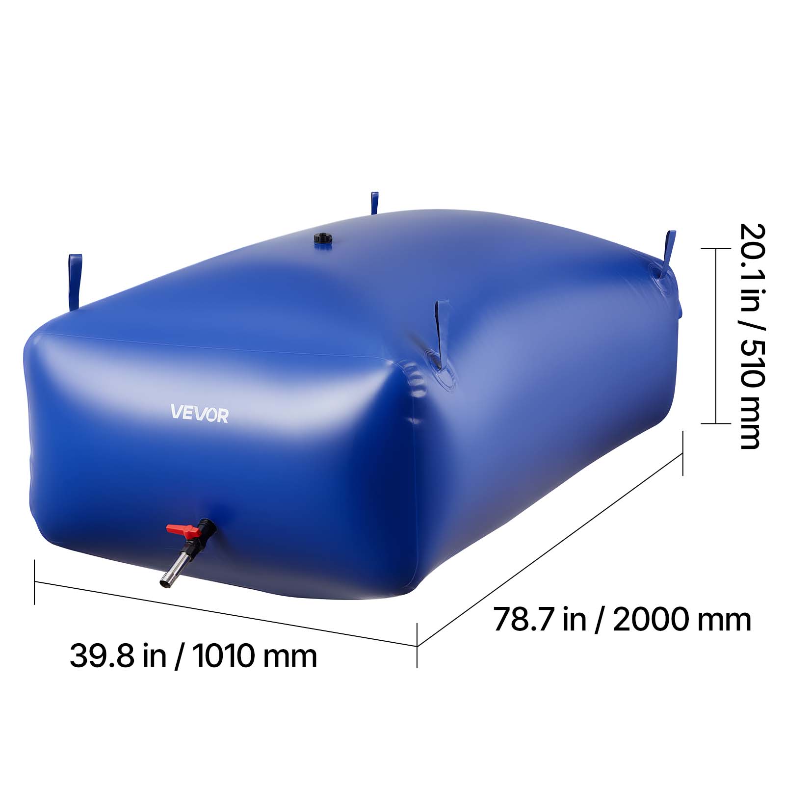 VEVOR 20.1in / 510 mm 39.8 in / 1010 mm 78.7 in / 2000 mm
