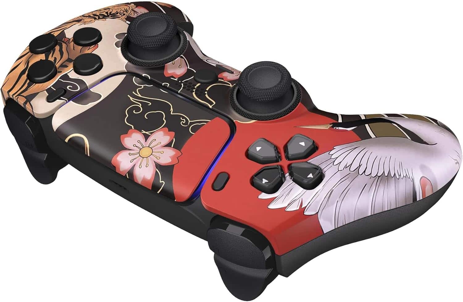 Back. Custom Controllerzz - Custom Wireless Controller for PS5 - Tiger Blossom.