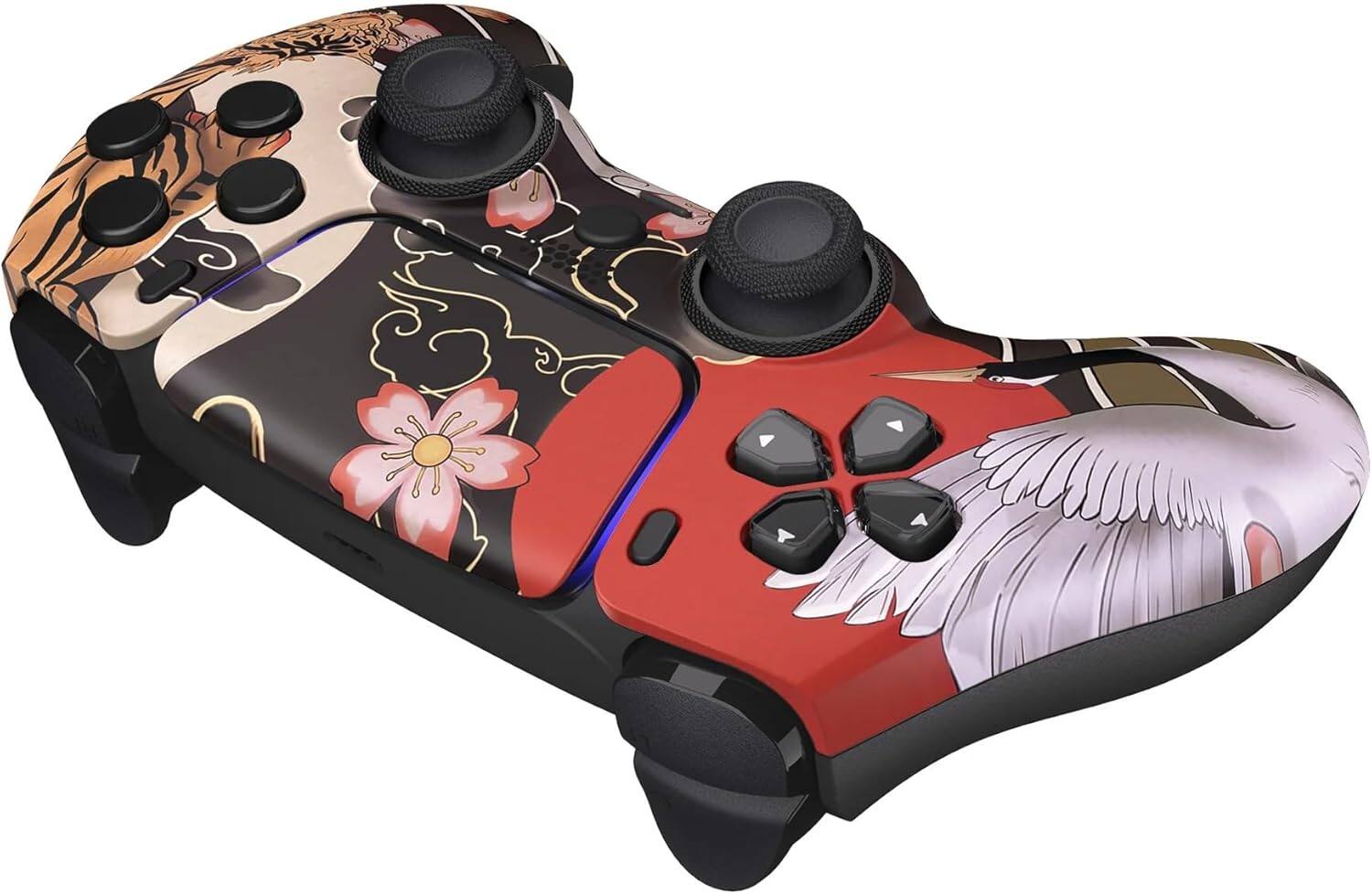 Back. Custom Controllerzz - Custom Wireless Controller for PS5 - Tiger Blossom.