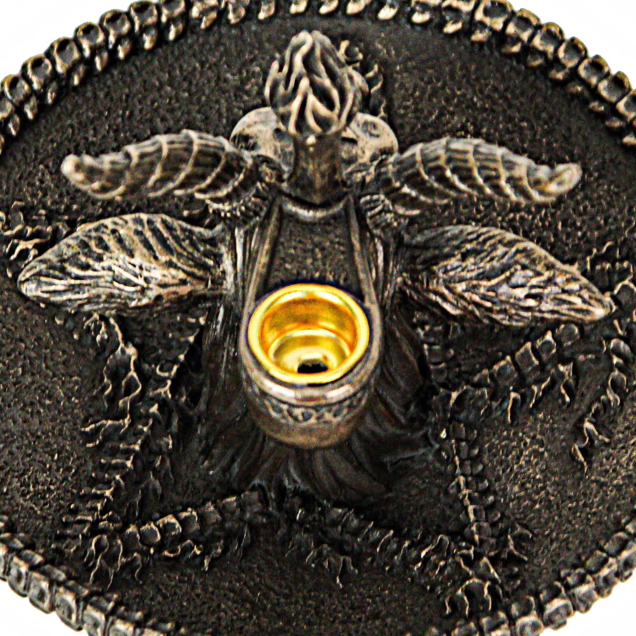 Alt View 7. Veronese Design - Baphomet Goat Head Ritual Altar Bronze Finish Backflow Incense Burner 5 Inches - Bronze.