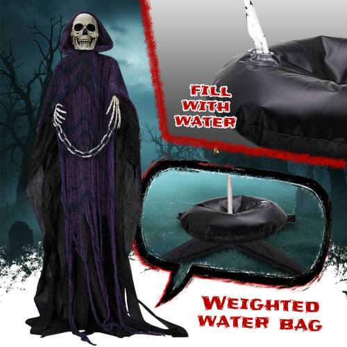 Fill with water. Weighted water bag