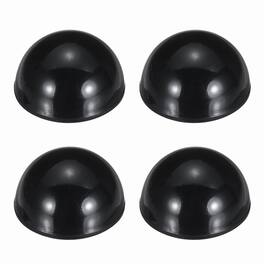 Unique Bargains - Rubber Speaker Isolation Feet, 0.71"x0.39" Anti-Vibration Pad with Adhesive for Turntable Subwoofer 4pcs - Black