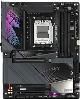 GIGABYTE - X870 AORUS MASTER (Socket AM5) AMD X870 ATX DDR5 Wi-Fi 7 Motherboard - Black