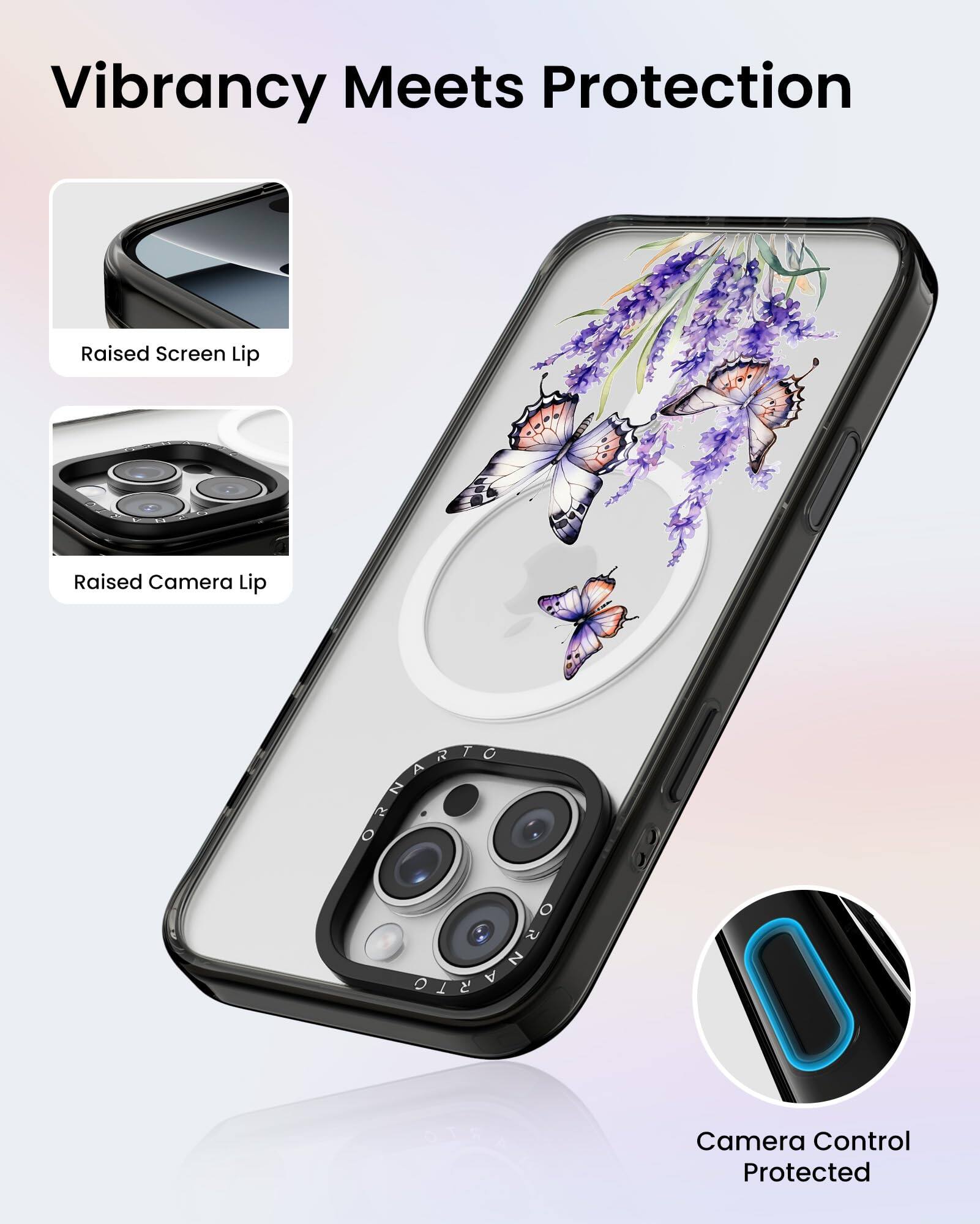 Vibrancy Meets Protection

Raised Screen Lip

Raised Camera Lip

Camera Control Protected