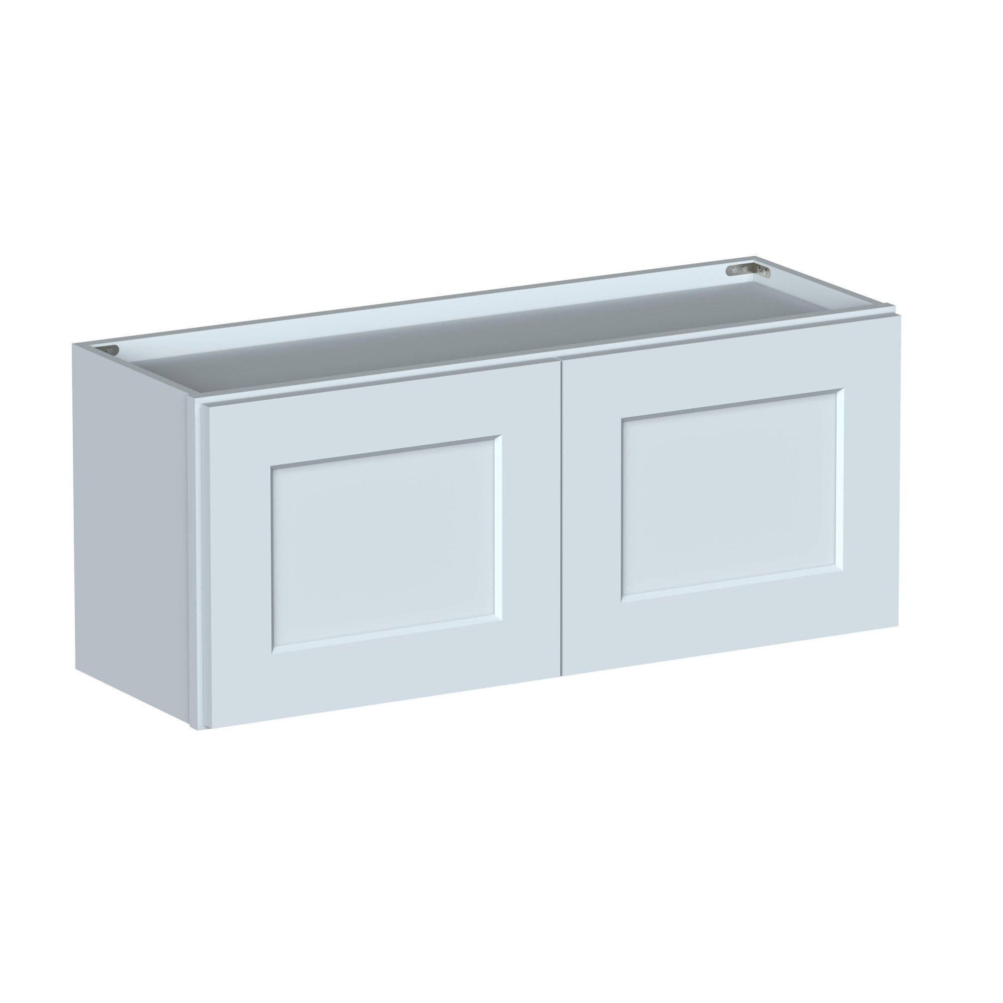 Alt View 1. Boyel Living - 36in.W x12in.D x15in.H Dove Gray WALL CABINET Fully assembled Cabinet With Two HDF Doors - Gray.