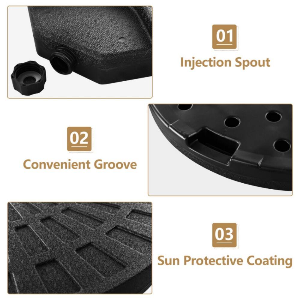 01 Injection Spout  
02 Convenient Groove  
03 Sun Protective Coating