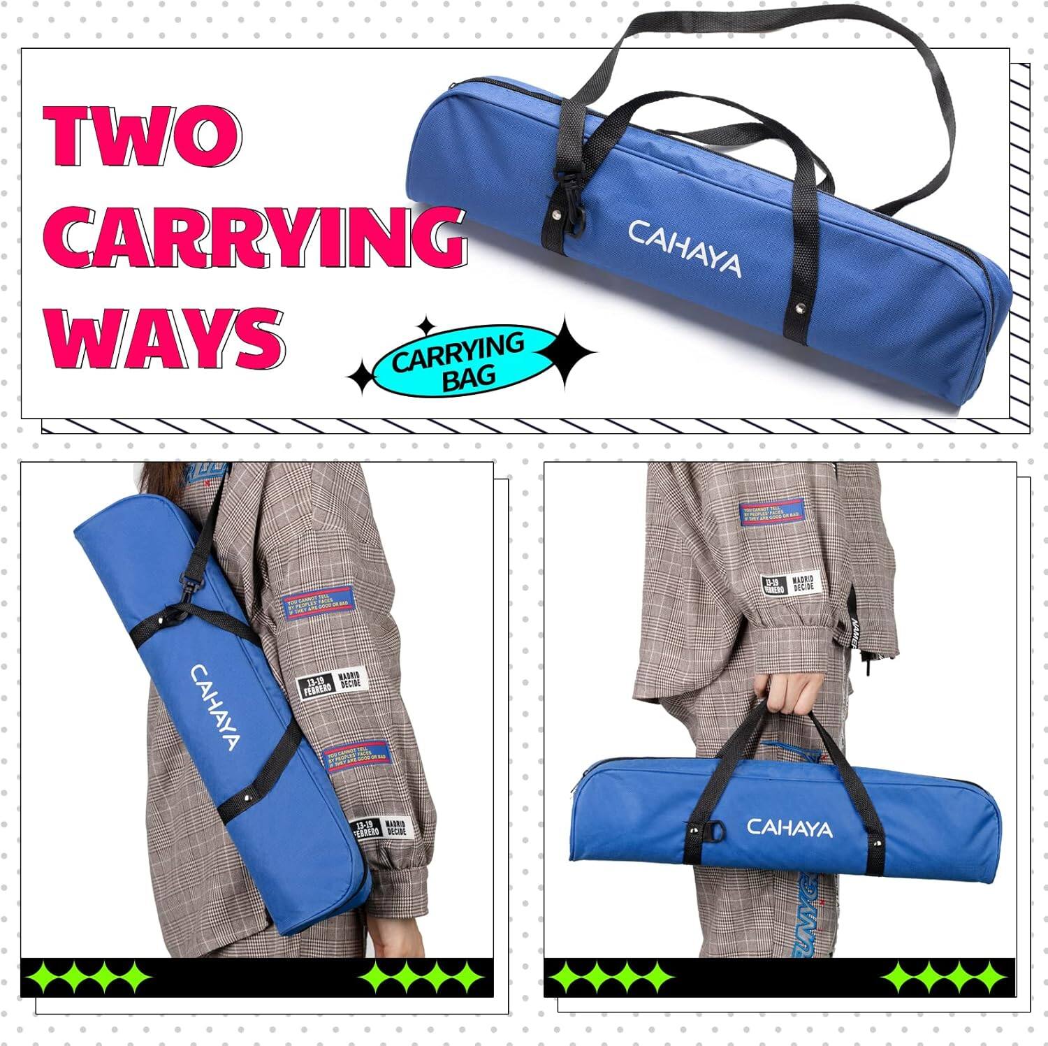 TWO CARRYING WAYS  
CARRYING BAG  

CAHAYA