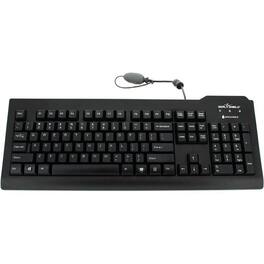 Seal Shield - Silver Seal Waterproof Keyboard - Cable Connectivity - USB Interface - 105 Key(s) - German - QWERTZ Layout - Black