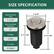 SIZE SPECIFICATION
Required Hole Size: 1-1/4"
Max Countertop Thickness: 2"
Voltage: 120V
Air Tube: 6 Feet
Dimensions:
- 1-3/4" (diameter)
- 2-11/16" (height)
- 3-11/16" (overall height)
