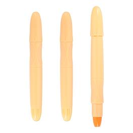 Unique Bargains - 3pcs Twistable Crayons, Retractable Silky Washable for Coloring Books Crafts Gifts Parties Art Supplies - Beige