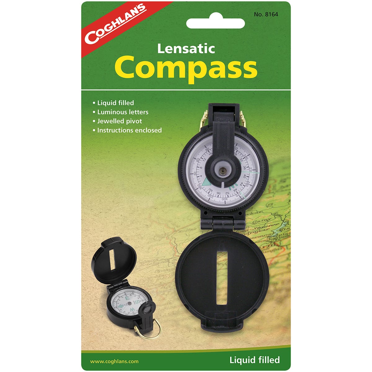 Coghlan’s - Coghlan's Lensatic Compass with Case, Liquid Filled, Camping Survival Emergency - Black price history on PriceWatchPro