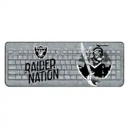 Keyscaper - Las Vegas Raiders 2024 Illustrated Limited Edition Wireless Keyboard - Black