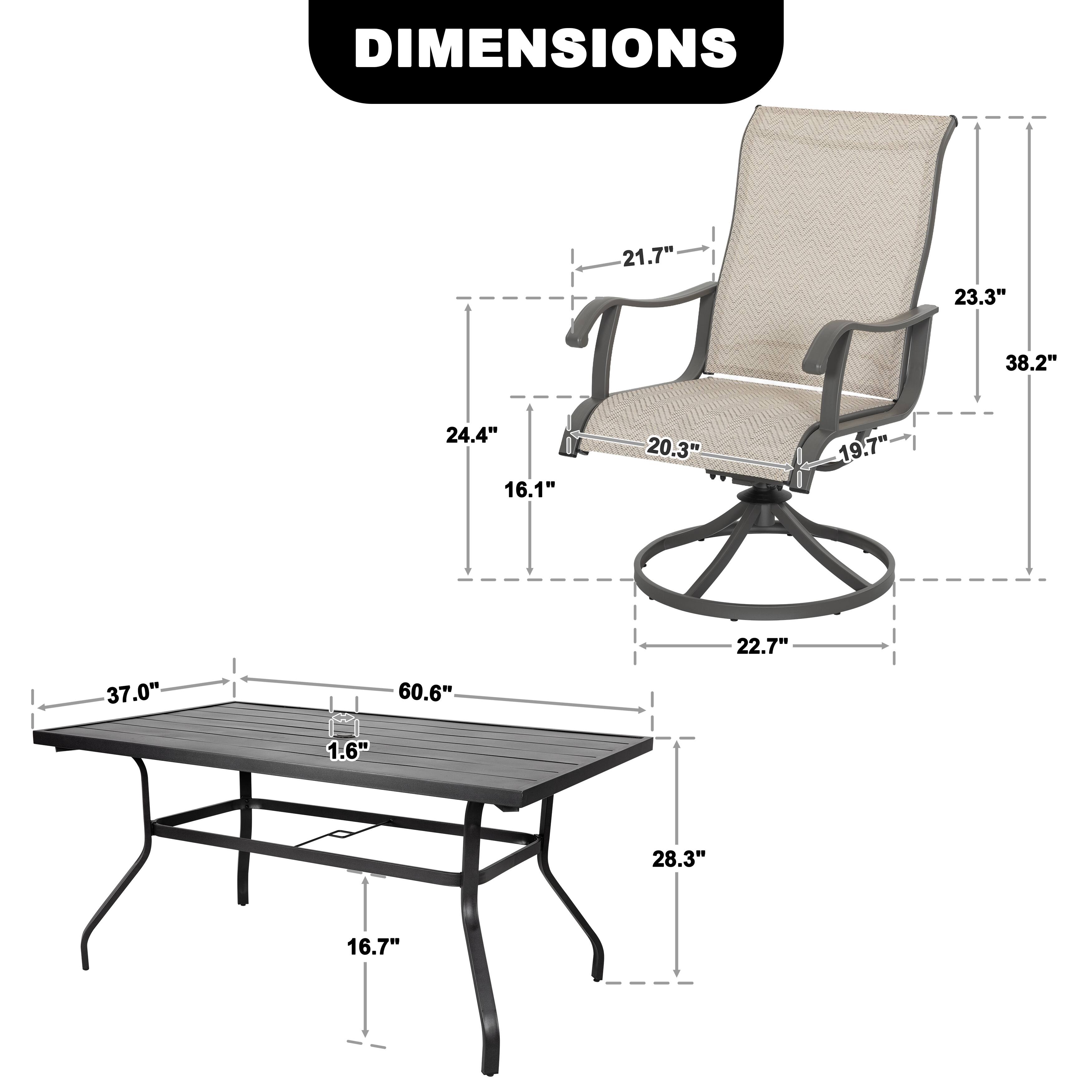 DIMENSIONS

21.7" 23.3" 38.2" 24.4" 16.1" 20.3" 19.7" 22.7" 37.0" 60.6" 1.6" 28.3" 16.7"
