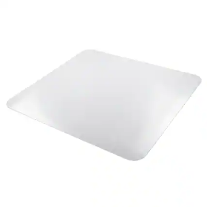 Front. Floortex - Vinyl Rectangular Chair Mat for Hard Floor - 48" x 60" - Clear.