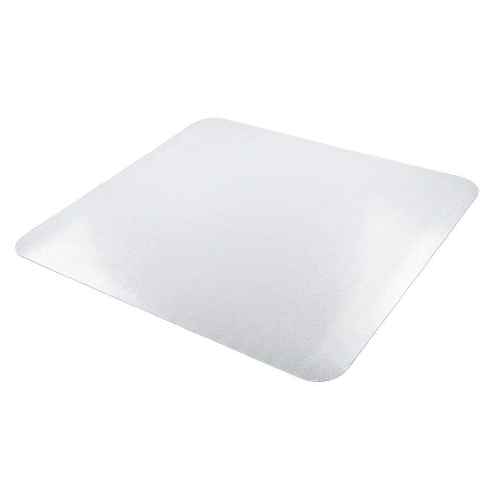 Front. Floortex - Vinyl Rectangular Chair Mat for Hard Floor - 48" x 60" - Clear.