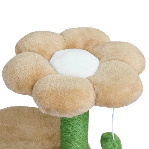 Alt View 7. Winado - 33in Cat Tree Tower with Cat Scratching Post Condo, Toy Ball, House for Indoor - Beige & Green.