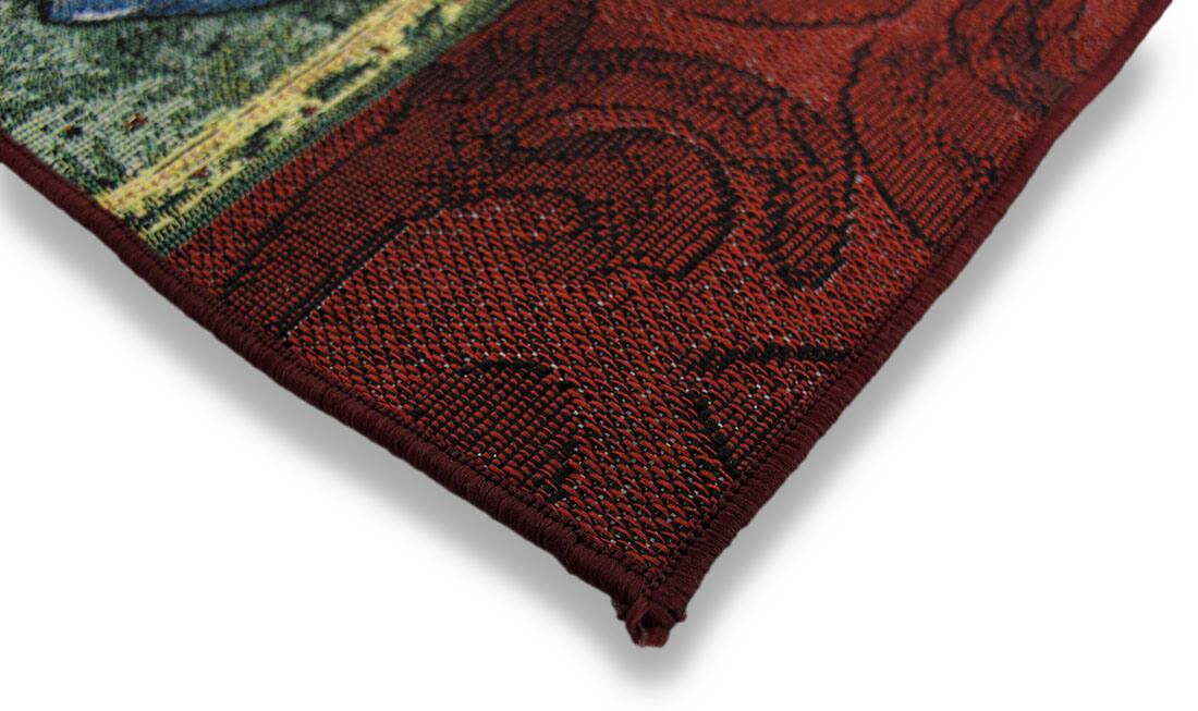 Alt View 2. Manual Woodworkers & Weavers - Holiday Boughs of Beauty Sparkling Table Runner 72 X 13 in. - Off-white.