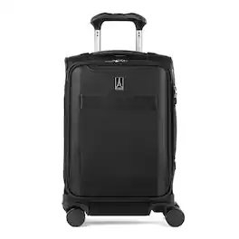 Travelpro - Versapack + Lightweight Softside Expandable Checked Luggage, 8 Spinner Suitcase, TSA Lock, Men and Women - Black