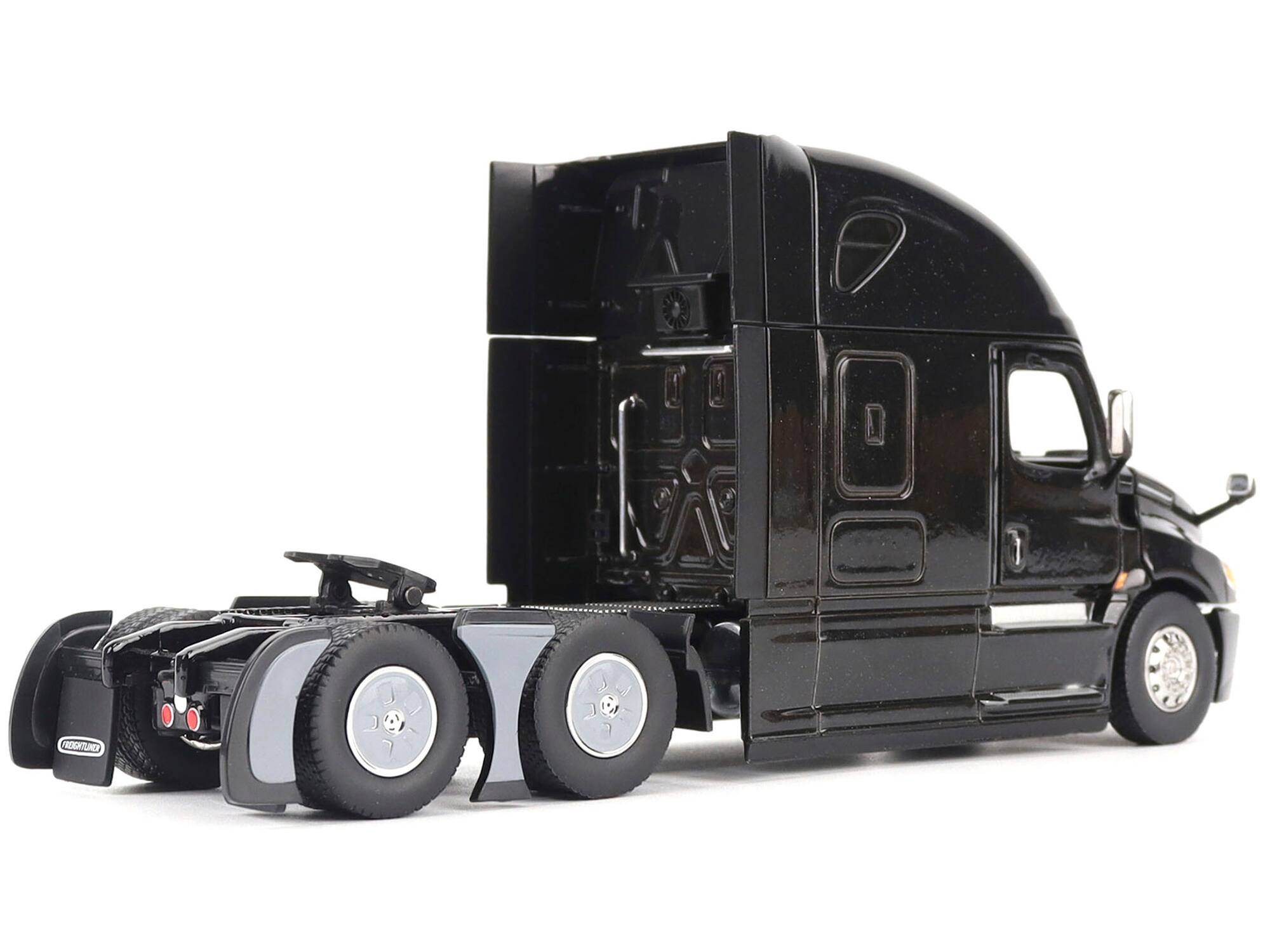Alt View 3. Diecast Masters - Freightliner New Cascadia Sleeper Cab Truck Tractor Black "Transport Series" 1/50 Diecast Model by Diecast Masters.