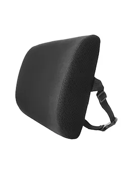 Castrol - Premium Lumbar Support Cushion – Ergonomic Memory Foam, Breathable Mesh Cover