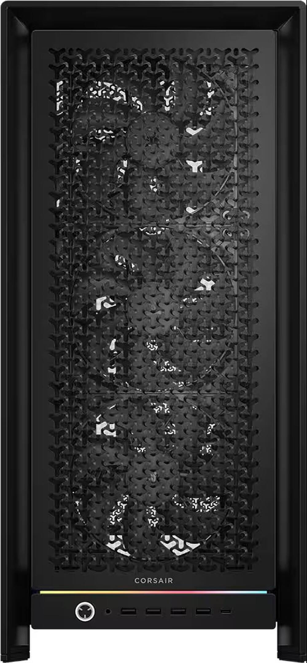 Angle. CORSAIR - 5000D RS Mid-Tower Modular PC Case - Black.