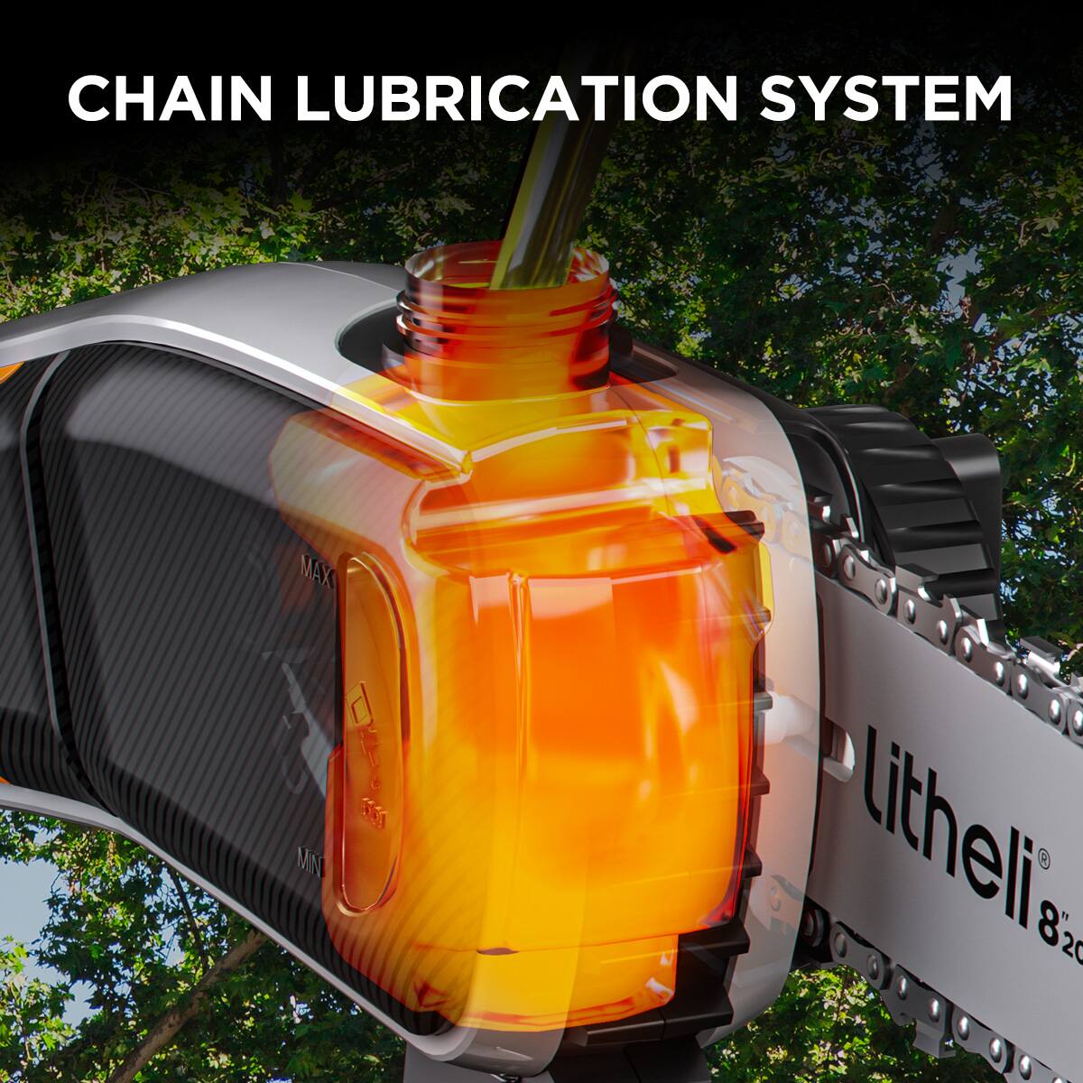 CHAIN LUBRICATION SYSTEM MAX MIN Litheli 820