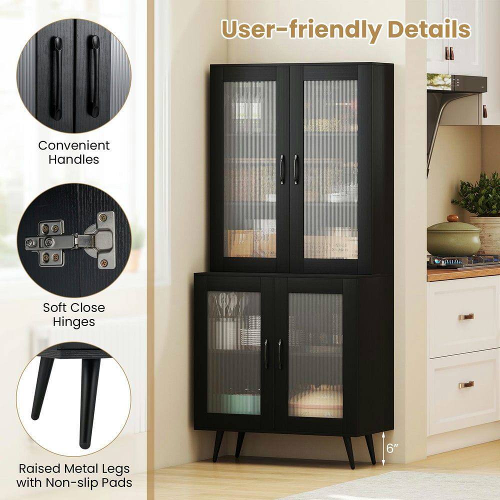 User-friendly Details  
Convenient Handles  
Soft Close Hinges  
Raised Metal Legs with Non-slip Pads  
6"