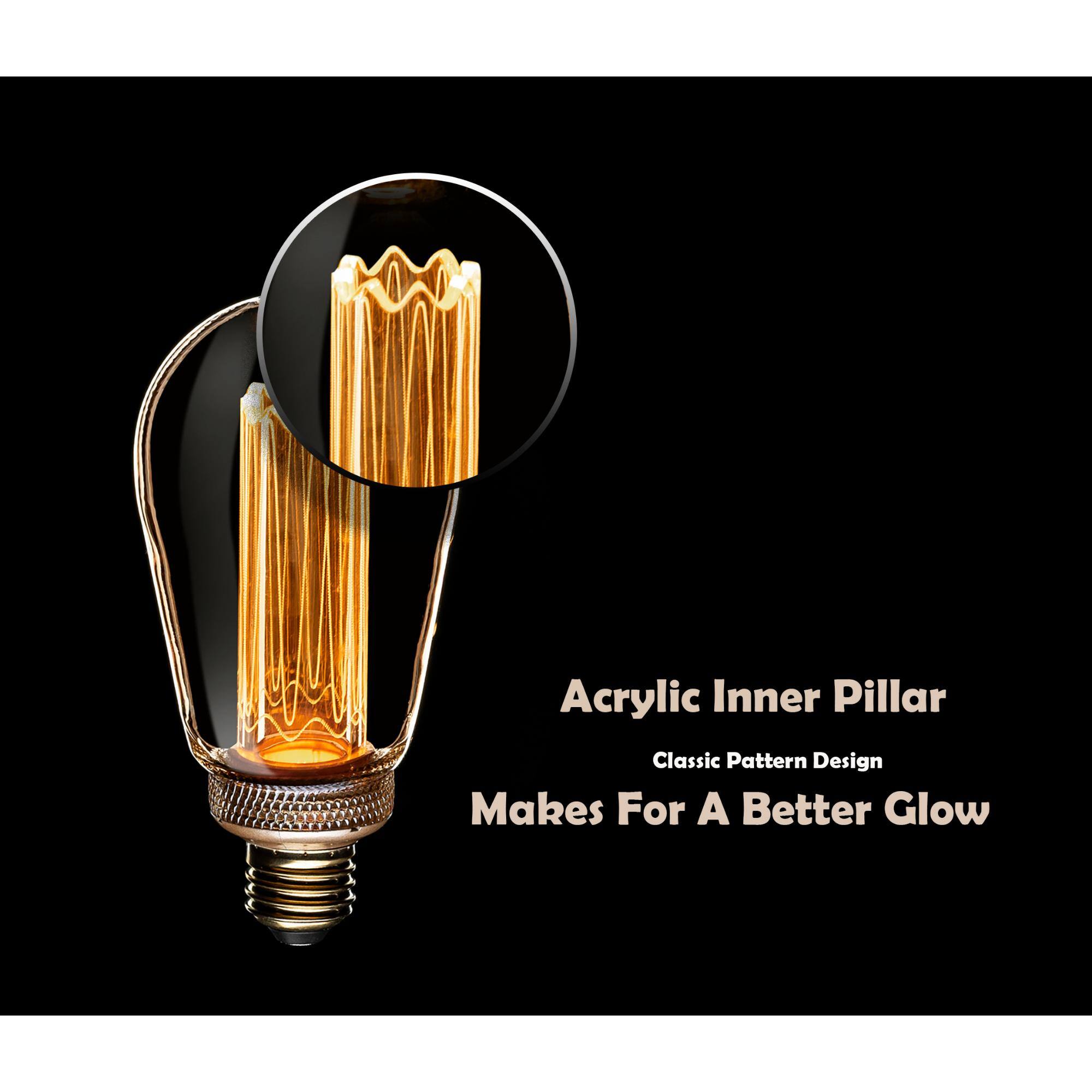 Acrylic Inner Pillar
Classic Pattern Design
Makes For A Better Glow