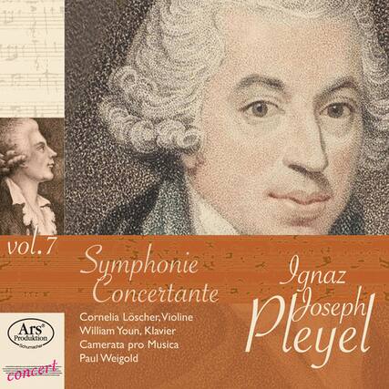 vol.7
Symphonie Concertante
Ignaz Joseph Pleyel
Cornelia Löffler, Violine
William Youn, Klavier
Camerata pro Musica
Paul Weigold
Produktion Ars Produktion
Musica Pleyel